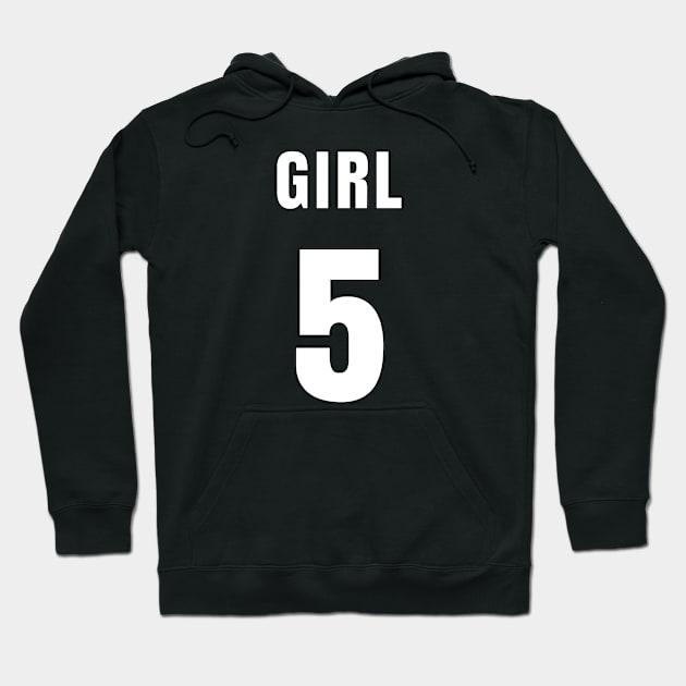 GIRL NUMBER 5 FRONT-PRINT Hoodie by mn9